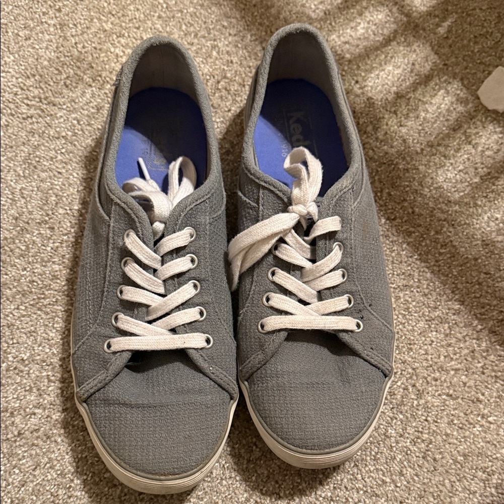 Keds Gray Sneakers with White Laces